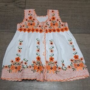 FloralEmbroidered Hand Made Formal,Wedding,Casual,andTravel OutigsBabygirl Dress